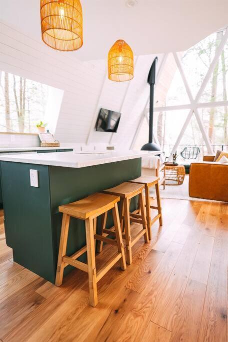 Dunlap Hollow A-Frame Rockbridge Bagian luar foto
