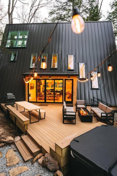 Dunlap Hollow A-Frame Rockbridge Bagian luar foto