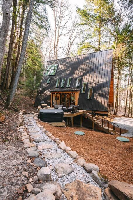 Dunlap Hollow A-Frame Rockbridge Bagian luar foto