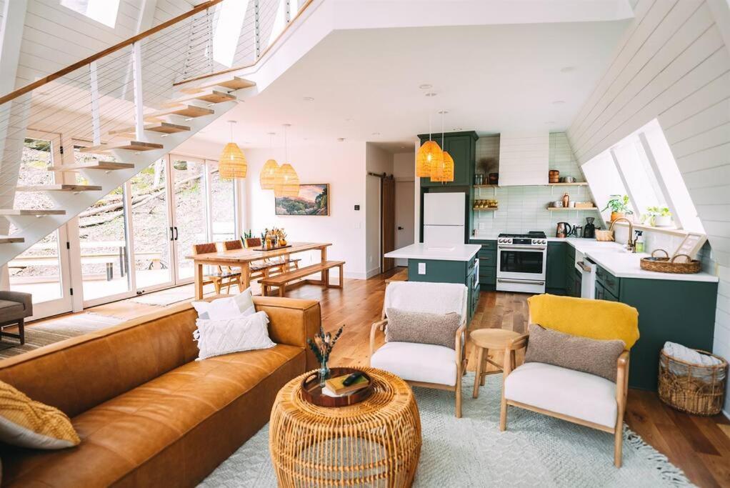 Dunlap Hollow A-Frame Rockbridge Bagian luar foto