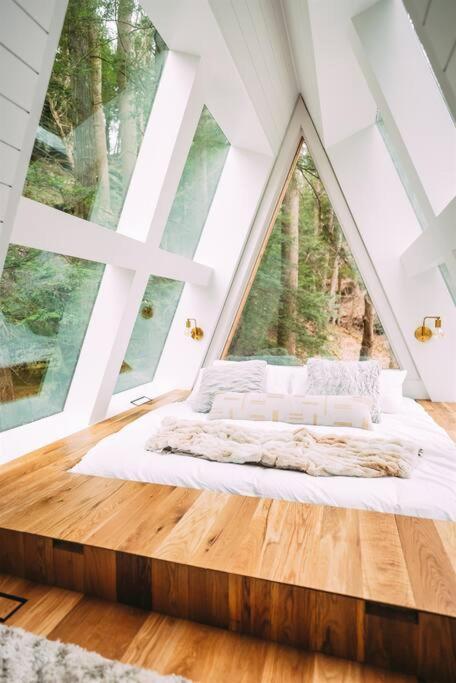 Dunlap Hollow A-Frame Rockbridge Bagian luar foto