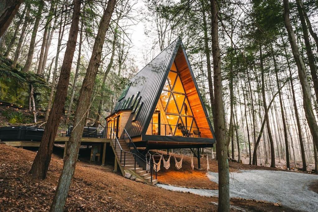 Dunlap Hollow A-Frame Rockbridge Bagian luar foto